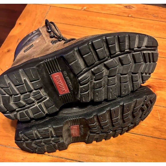 Brahma Waterproof Steel Toe Work Boots Men’s Brown Leather Lace-Size 8.5 - Picture 5 of 5